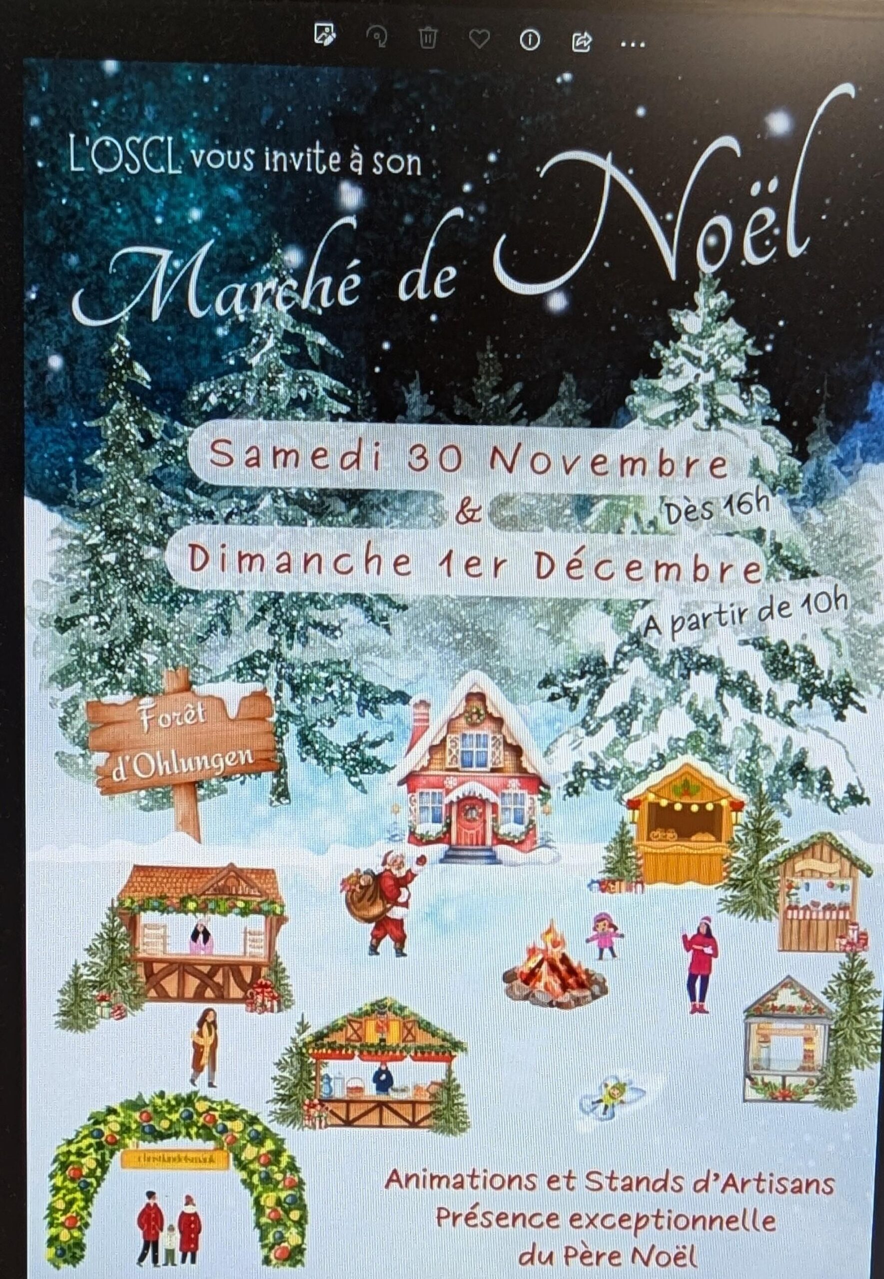 Marché de noël – forêt d’Ohlungen