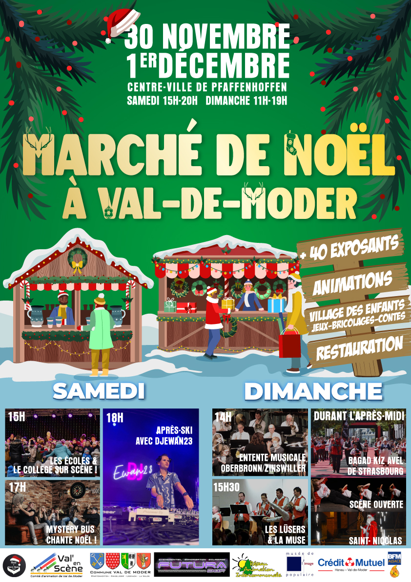 Marché de Noël à Val-de-Moder et Concerts Gratuits !