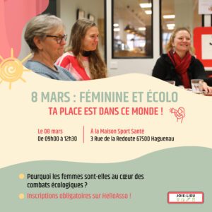 8 mars : Féminine et écolo